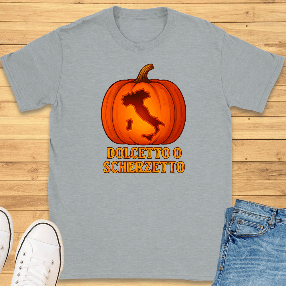 Dolcetto o Scherzetto Italy Pumpkin T-Shirt