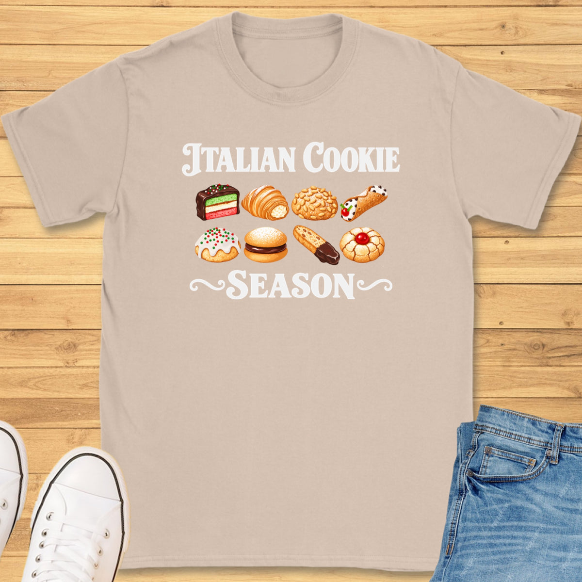 Italian Cookie Season Classics T-Shirt - Sand