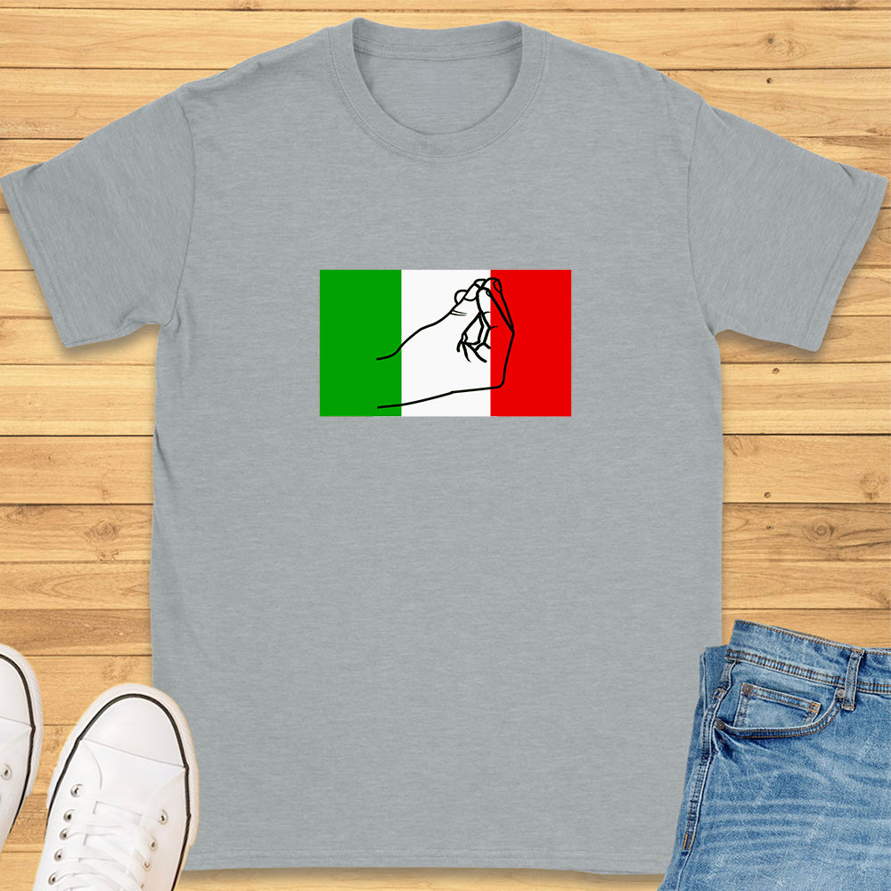 Italian Flag Hand Gesture T-Shirt