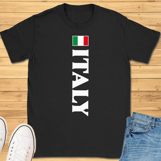 Italy Flag Vertical T-Shirt