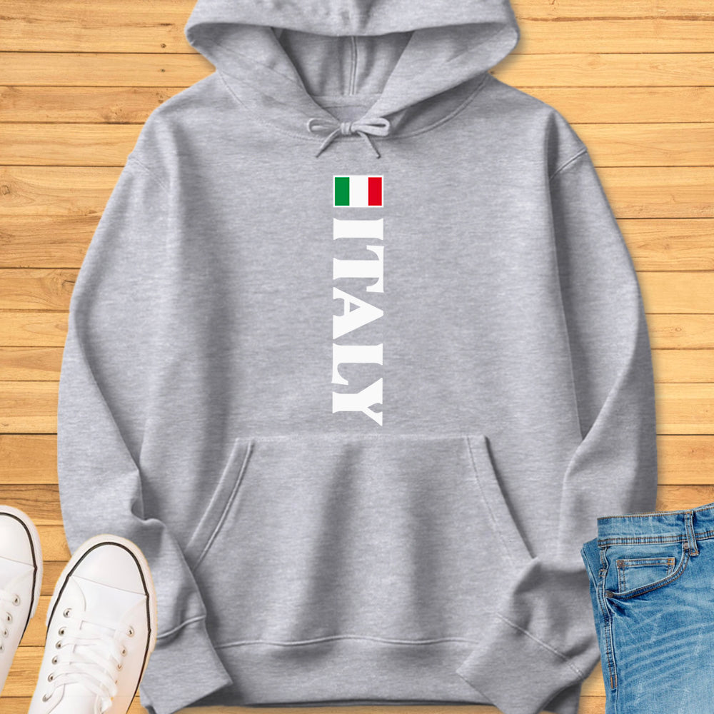 Italy Flag Vertical Hoodie