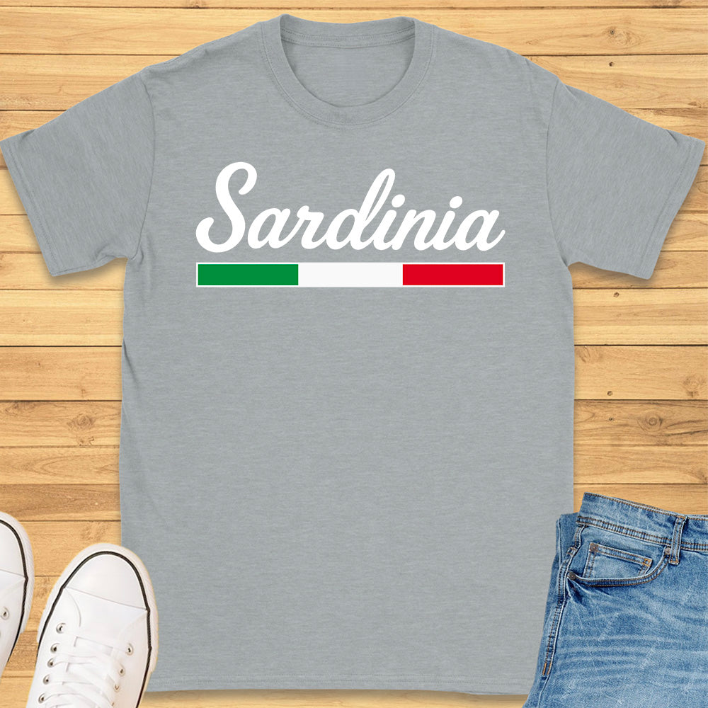 Sardinia Italy Cursive T-Shirt