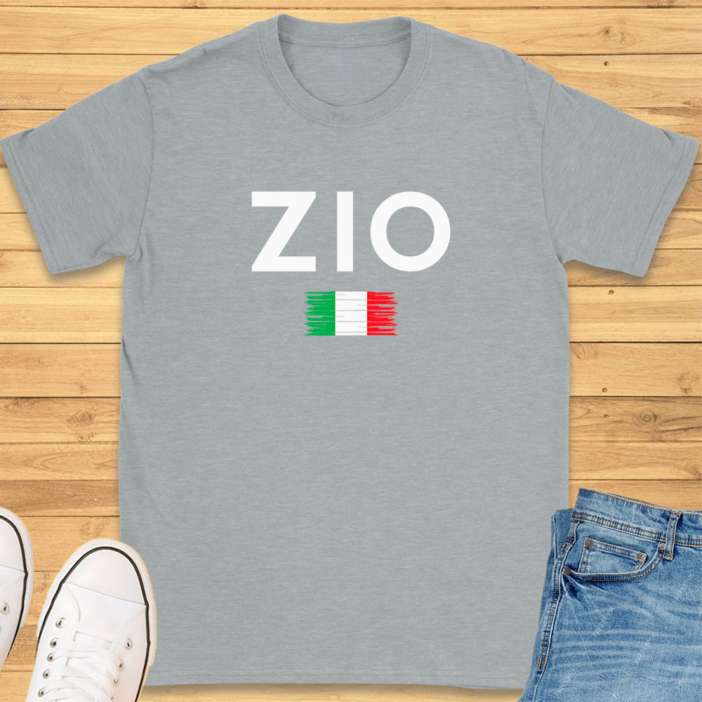 Zio Brushed Italian Flag T-Shirt