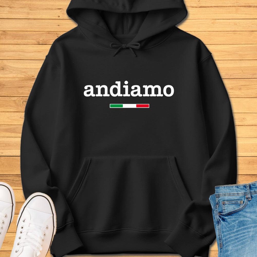 Andiamo Typewriter Style Hoodie