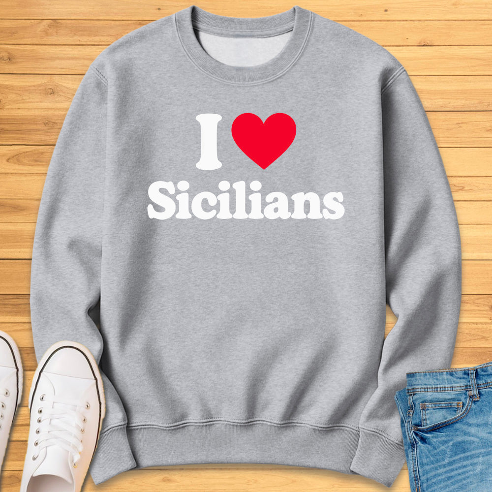 I Heart Sicilians Sweatshirt