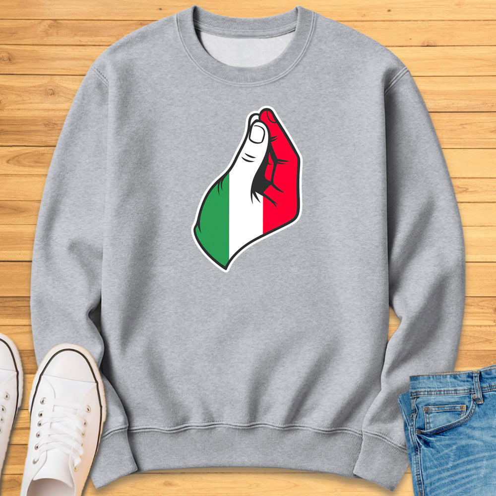 Italian Pinched Fingers Sweatshirt