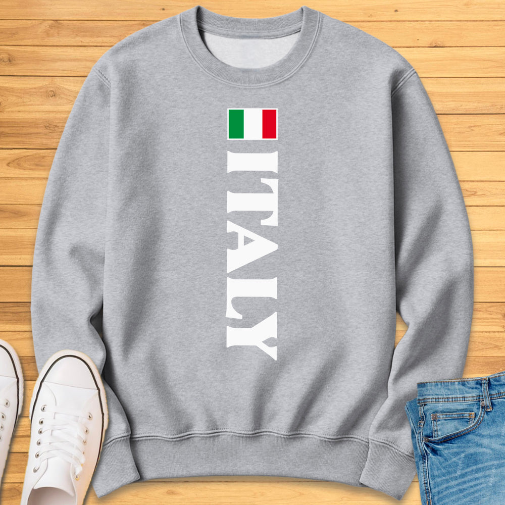 Italy Flag Vertical Sweatshirt