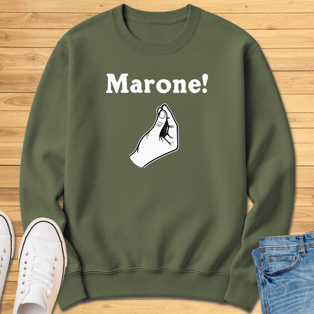Marone Italian Hand Gesture Sweatshirt