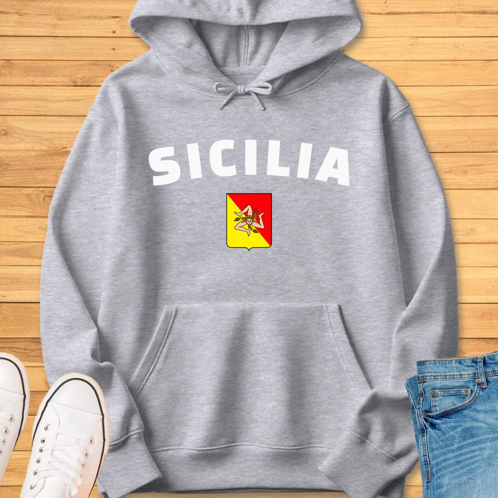 Sicilia Trinacria Shield Hoodie