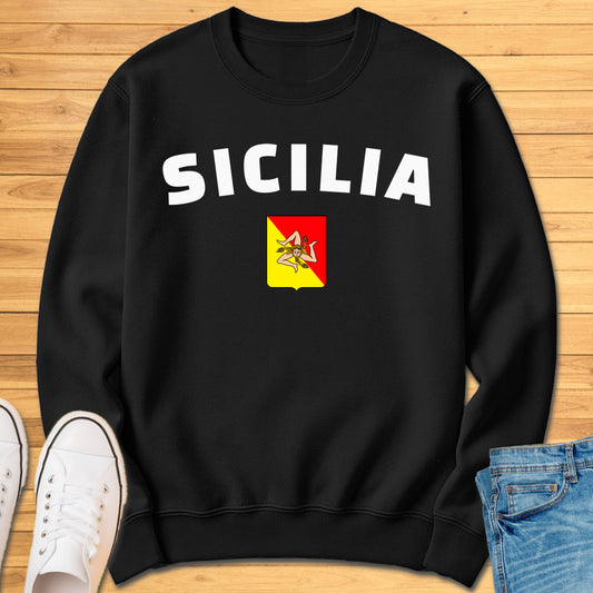 Sicilia Trinacria Shield Sweatshirt