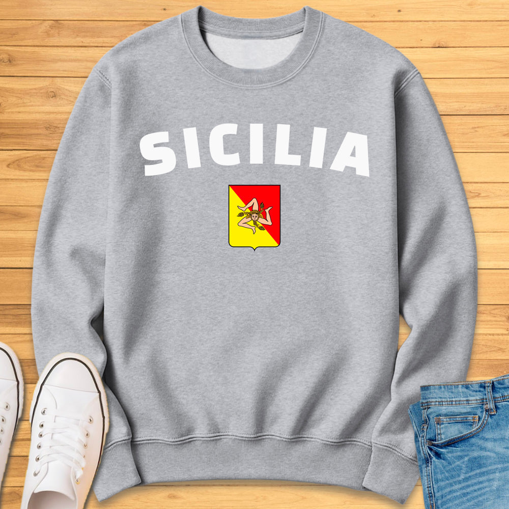 Sicilia Trinacria Shield Sweatshirt