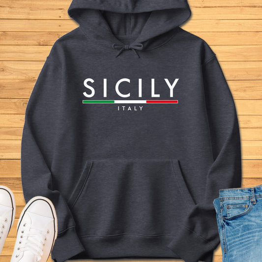 Sicily Italy Minimalist Hoodie
