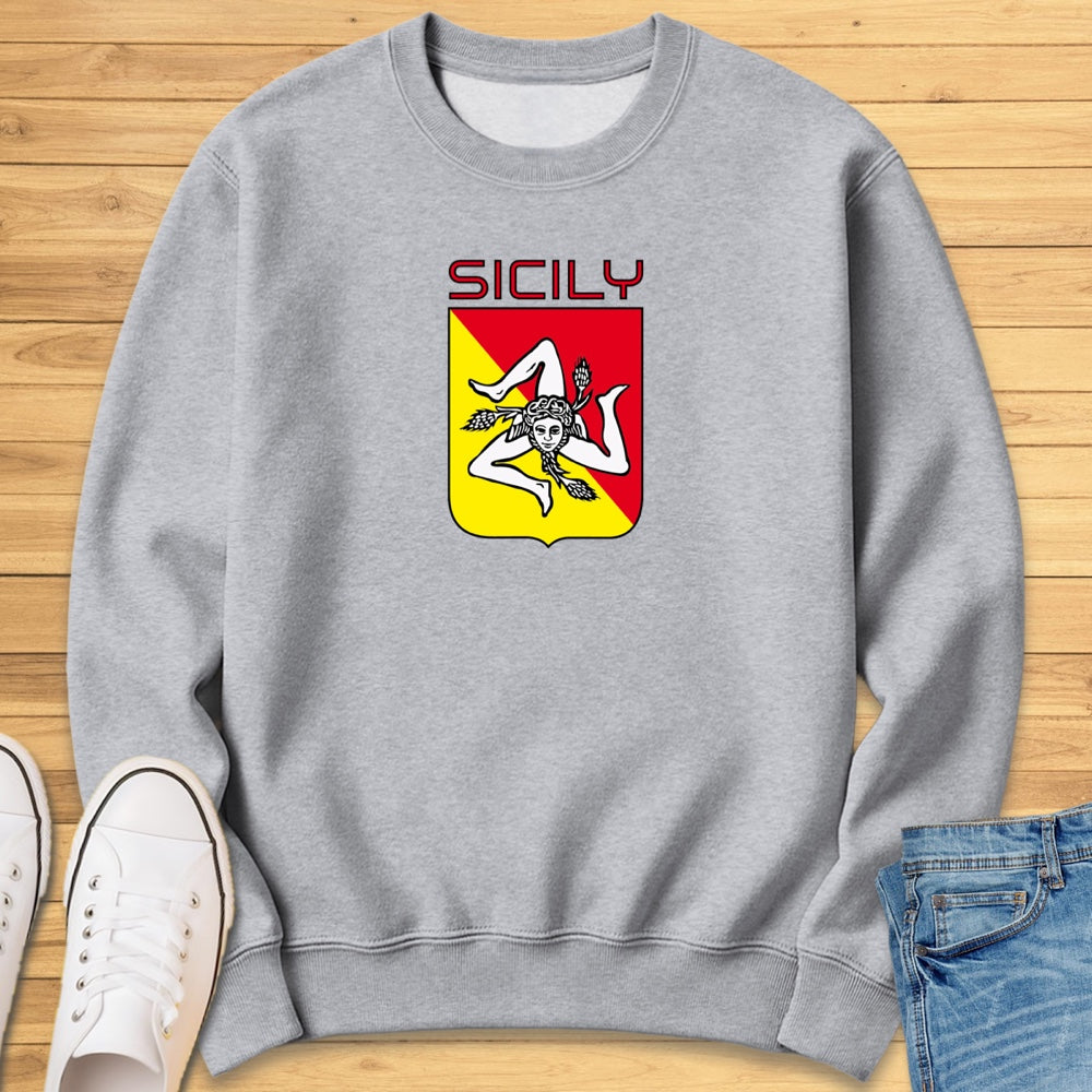 Sicily Trinacria Shield Sweatshirt
