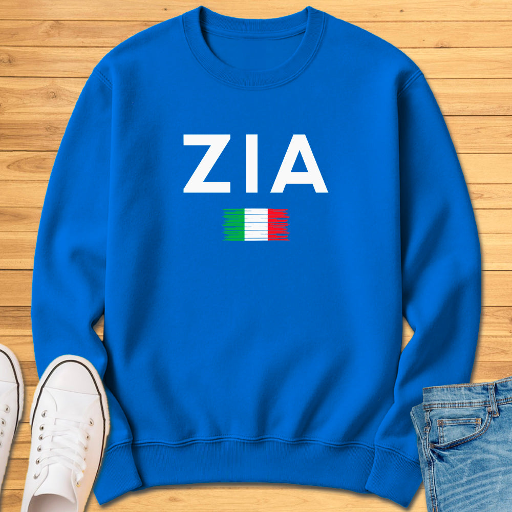 Zia Brushed Italian Flag Sweatshirt