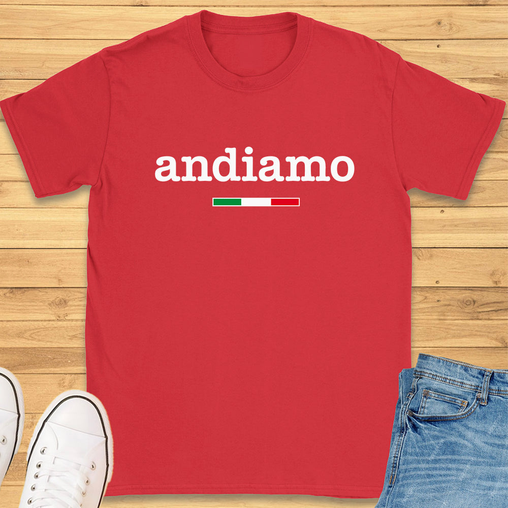 Andiamo Typewriter Style T-Shirt