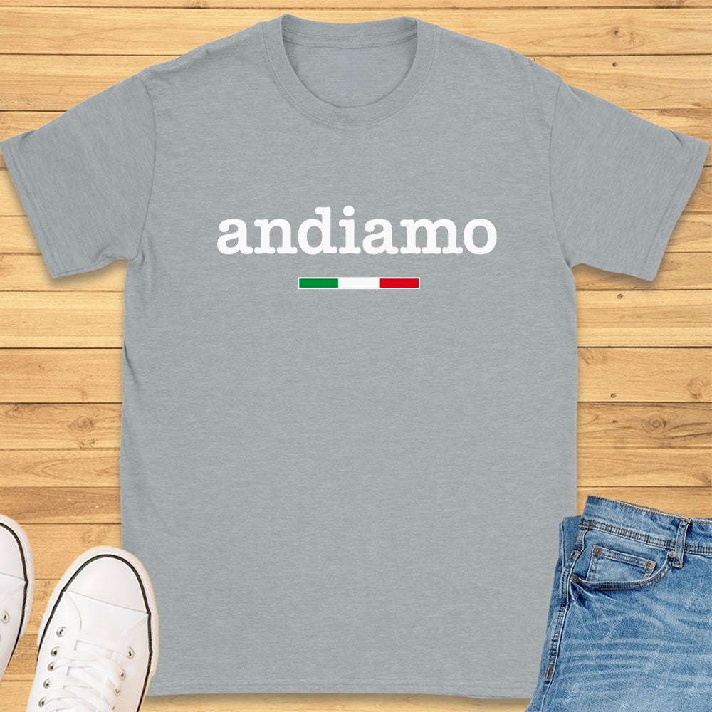 Andiamo Typewriter Style T-Shirt