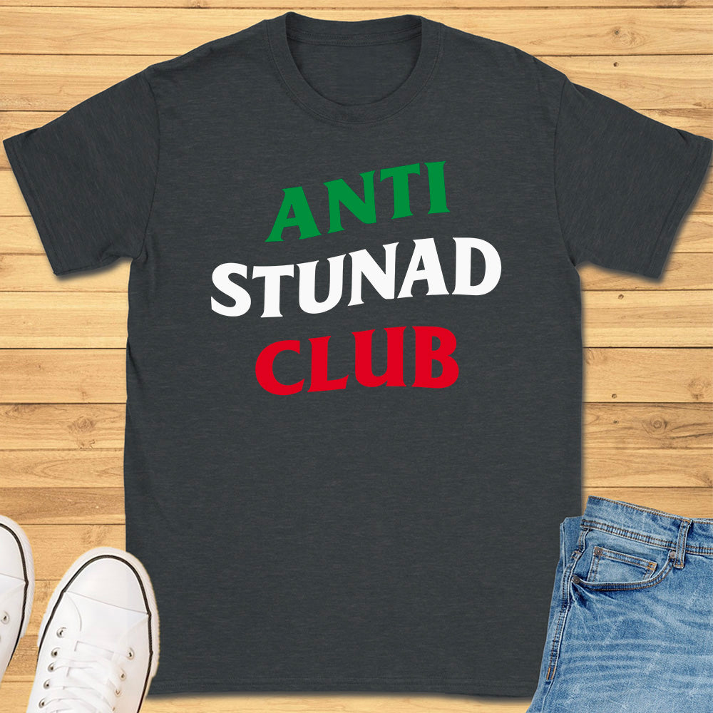 Anti Stunad Club Italian Flag Colors T-Shirt