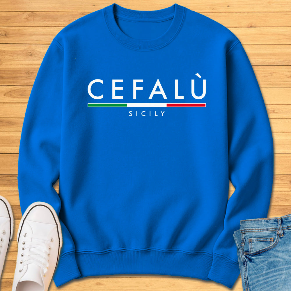 Cefalù Sicily Minimalist Sweatshirt