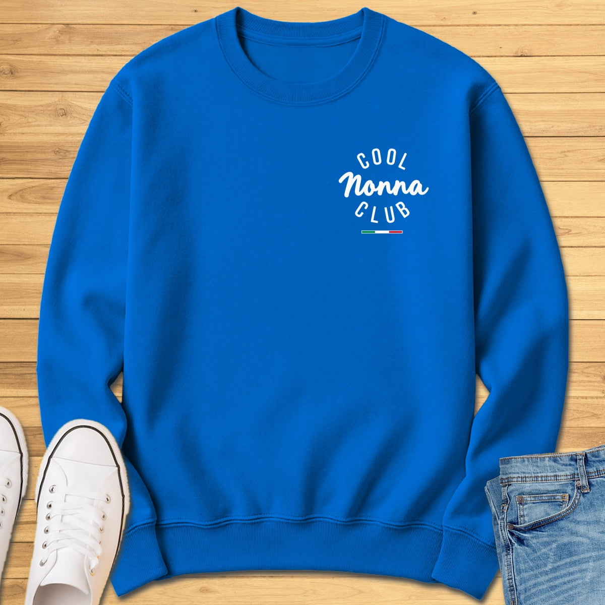 Cool Nonna Club Chest Sweatshirt - Royal