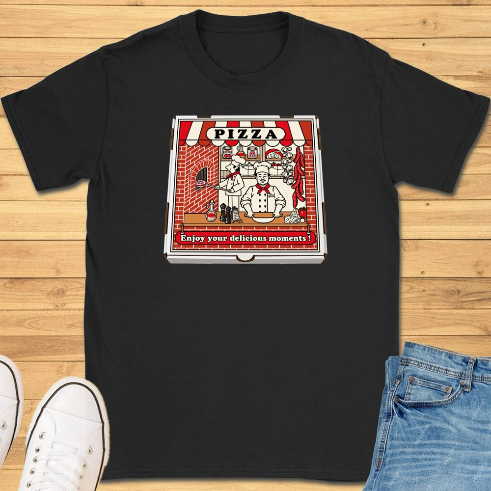 Delicious Moments Pizza Box T-Shirt