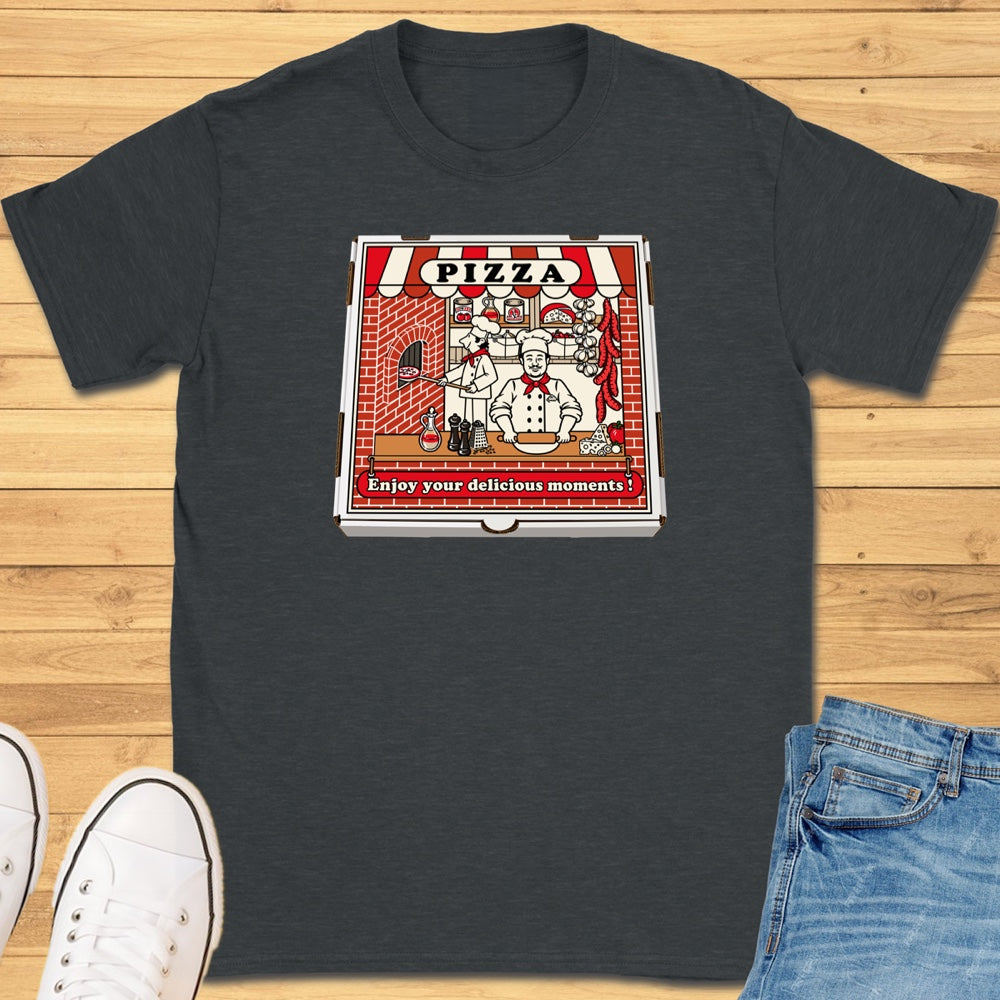 Delicious Moments Pizza Box T-Shirt
