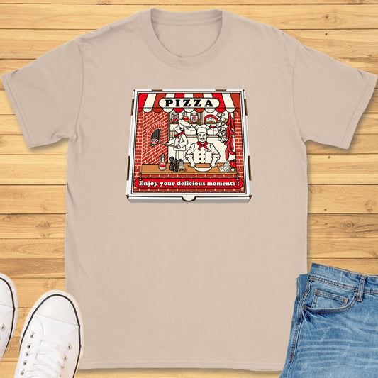 Delicious Moments Pizza Box T-Shirt