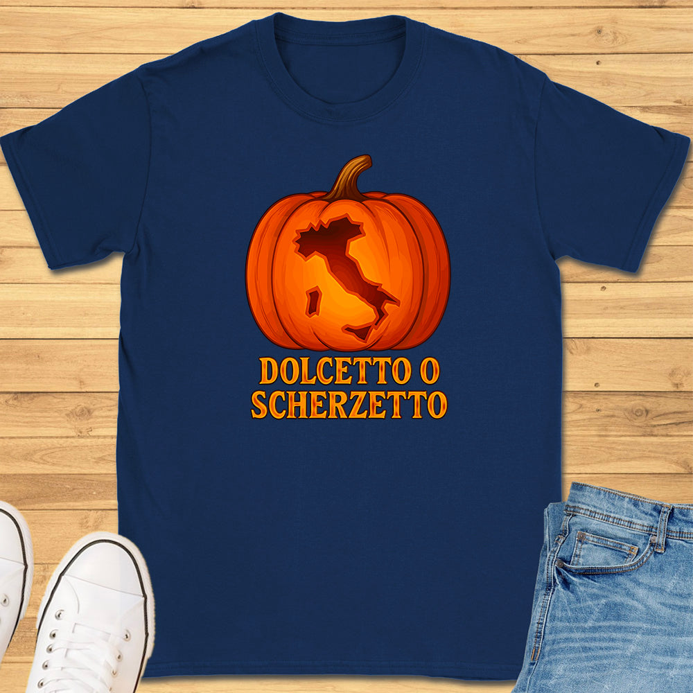 Dolcetto o Scherzetto Italy Pumpkin T-Shirt
