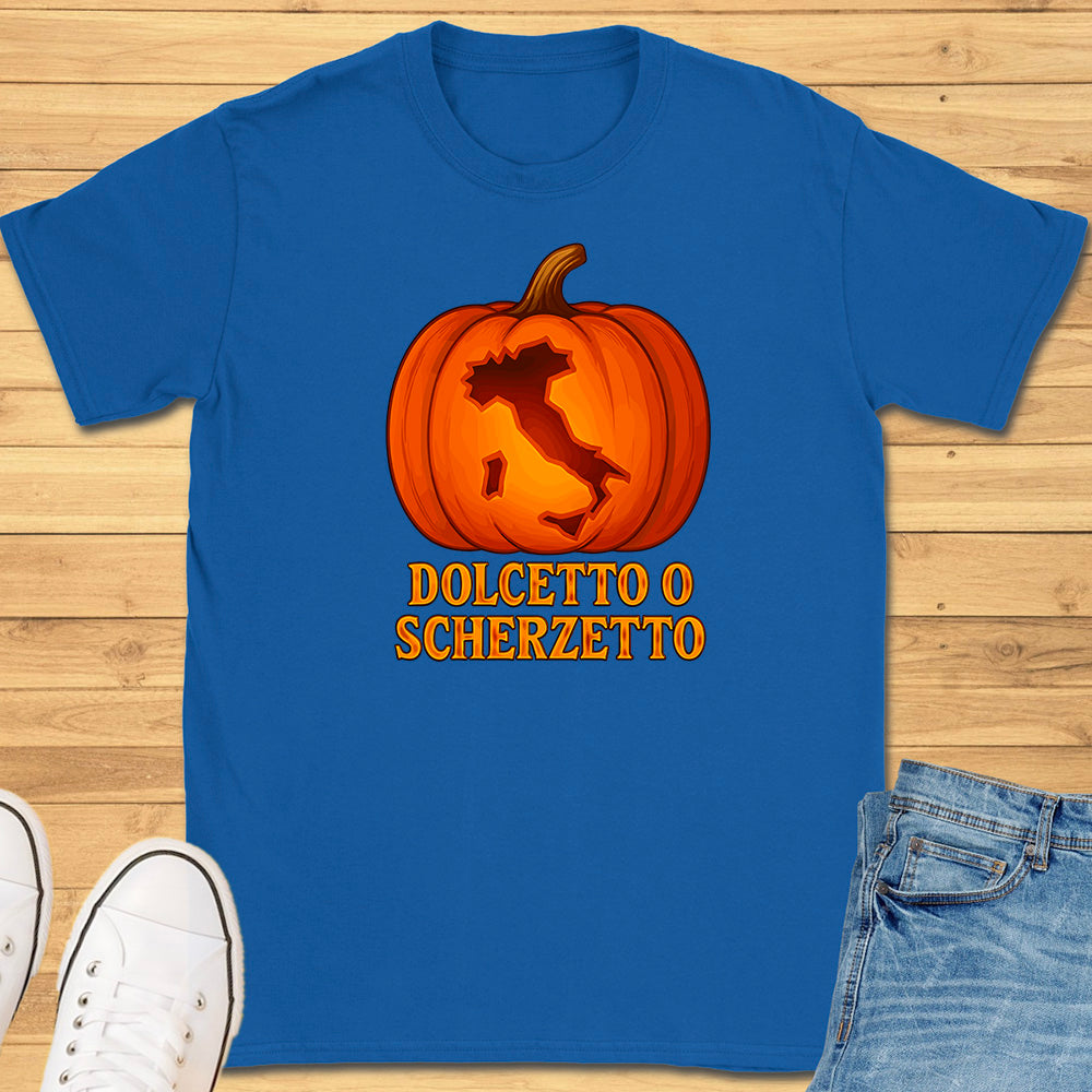 Dolcetto o Scherzetto Italy Pumpkin T-Shirt