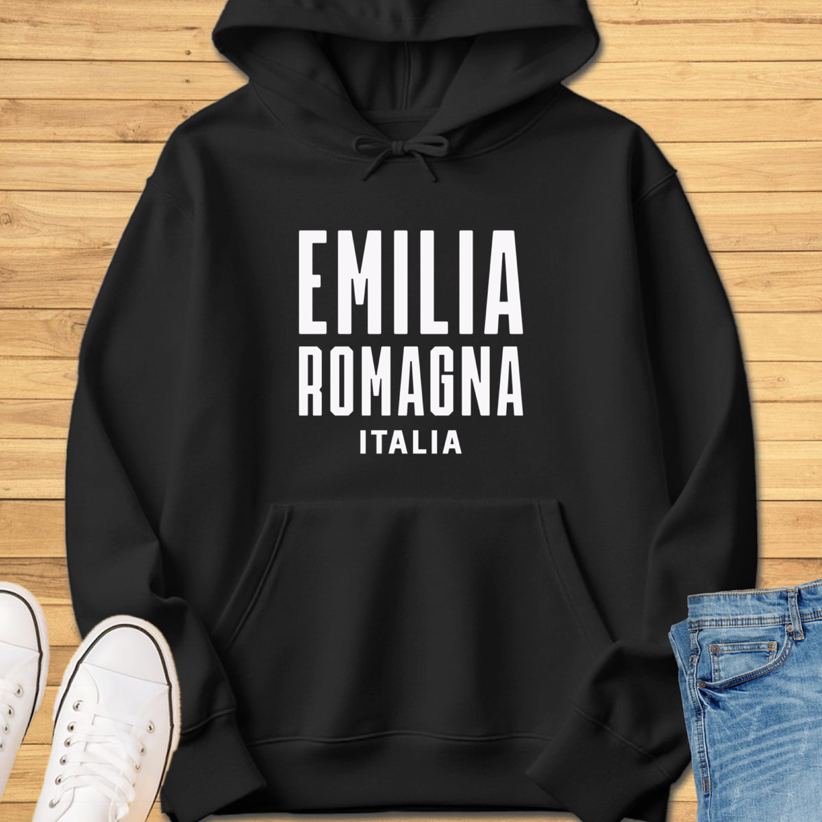 Emilia-Romagna Modern Hoodie - Black