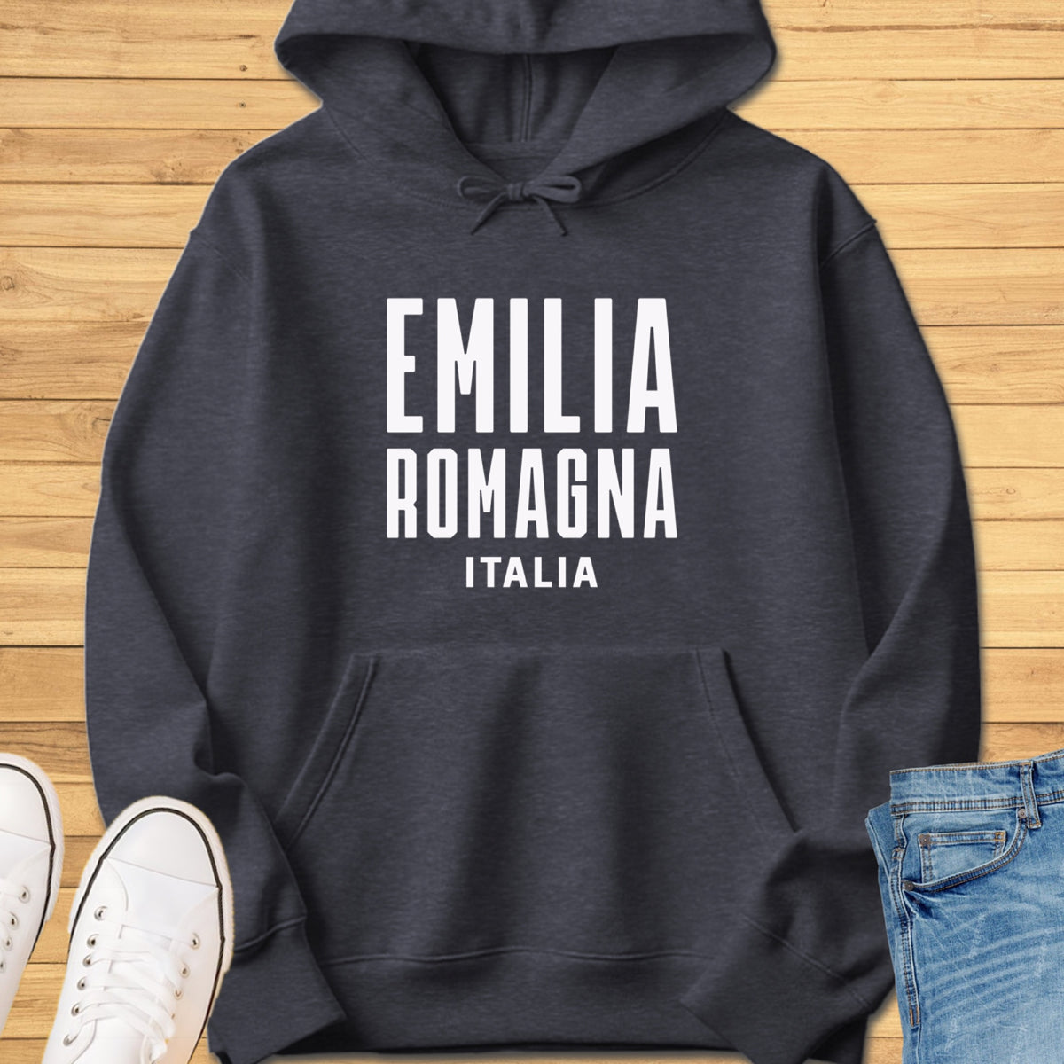 Emilia-Romagna Modern Hoodie - Dark Heather