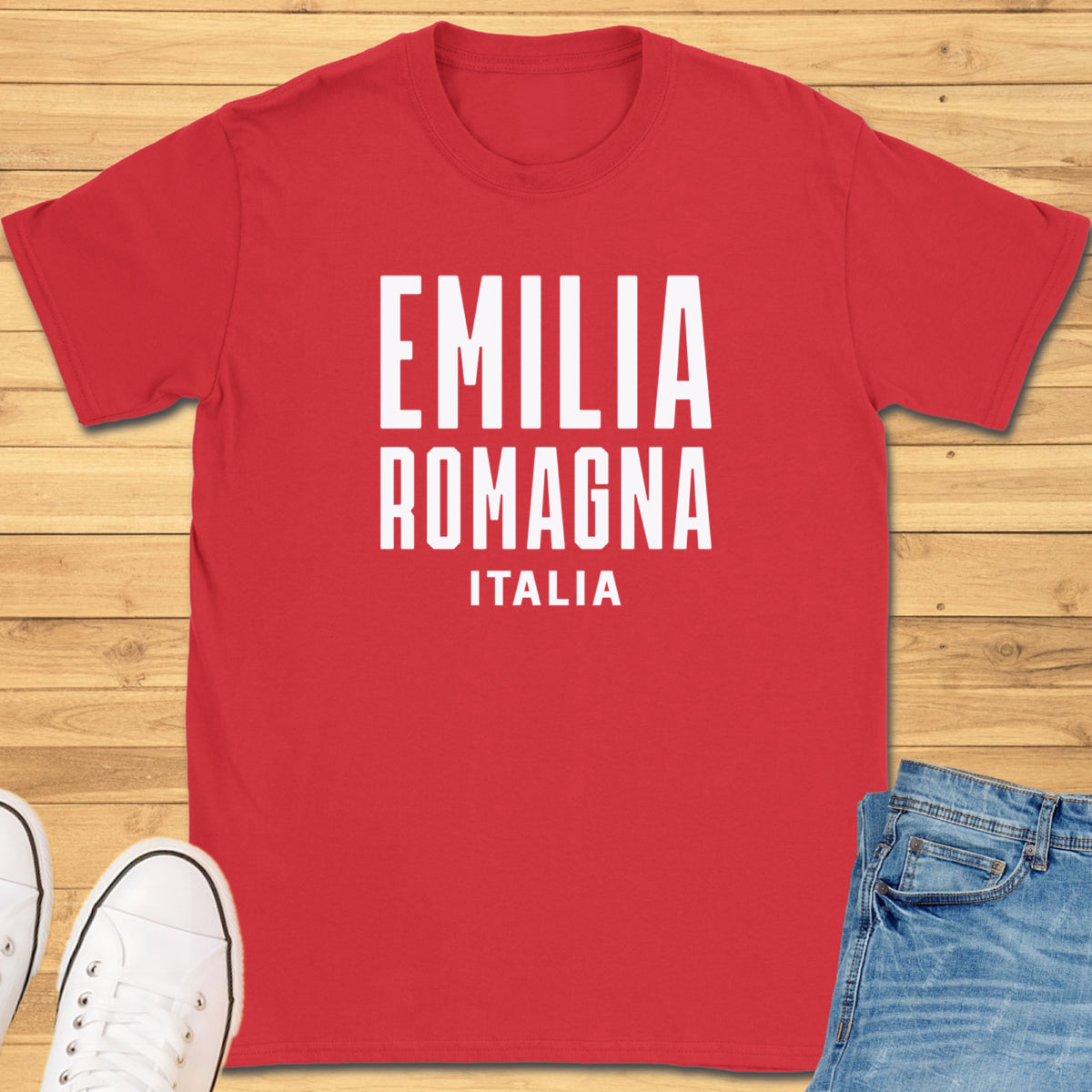 Emilia-Romagna Modern T-Shirt - Red