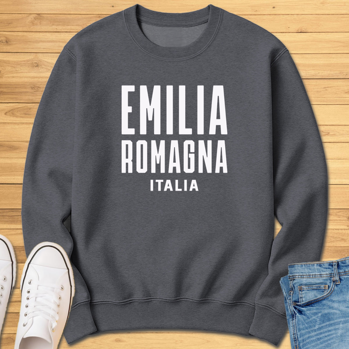 Emilia-Romagna Modern Sweatshirt - Dark Heather