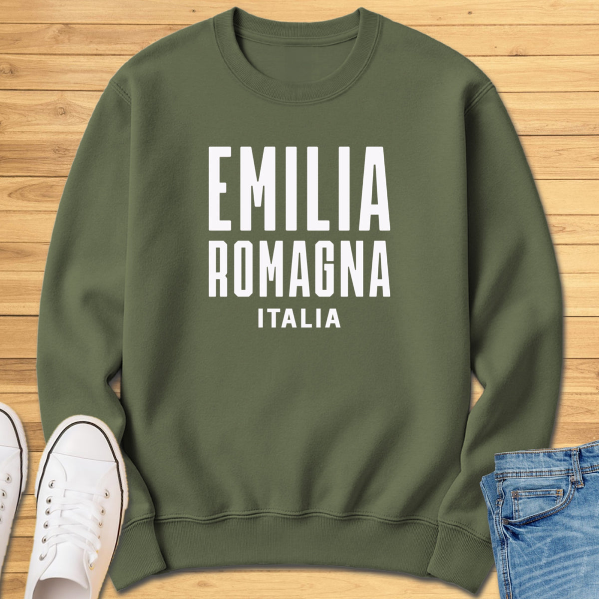 Emilia-Romagna Modern Sweatshirt - Military Green