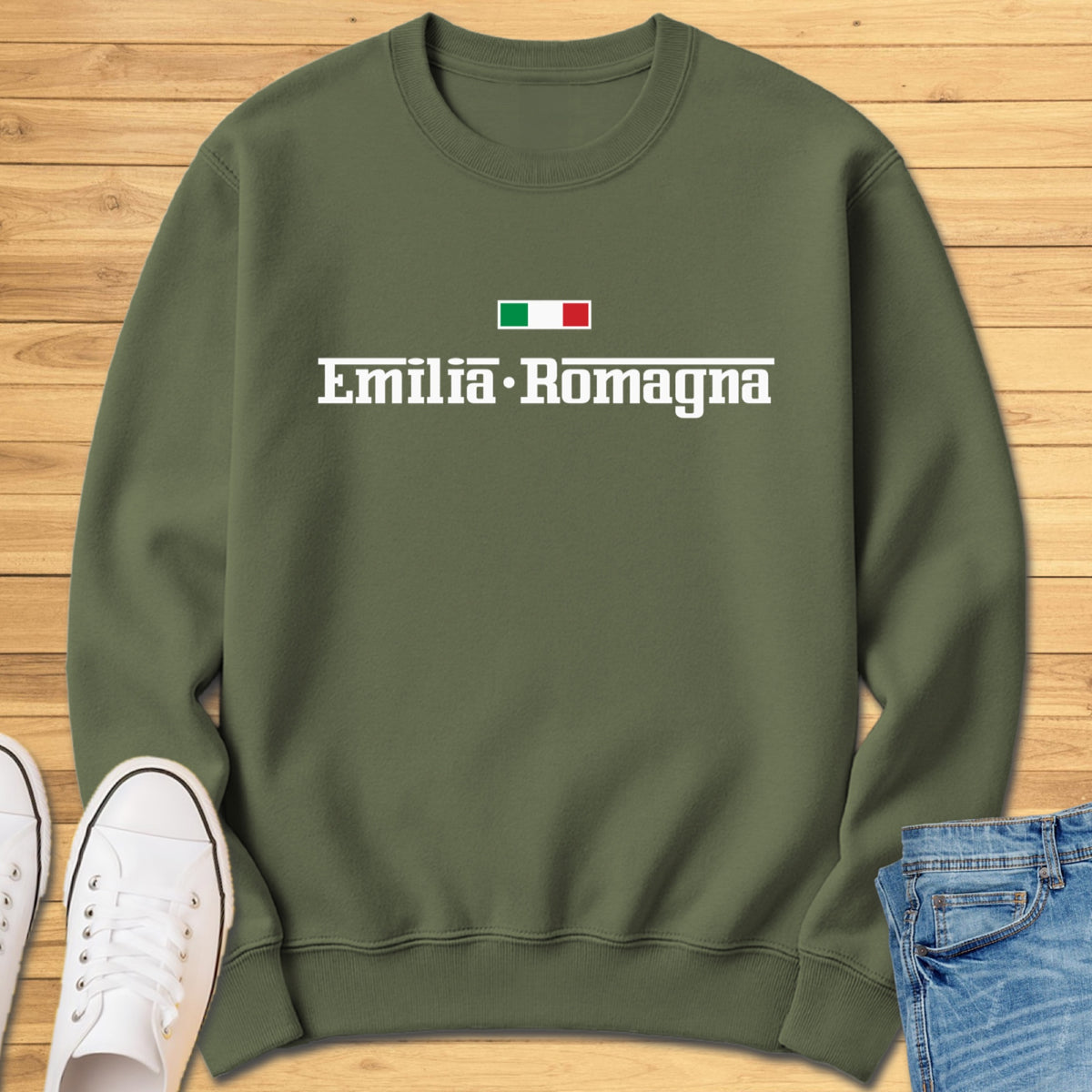 Emilia-Romagna Sweatshirt - Military Green