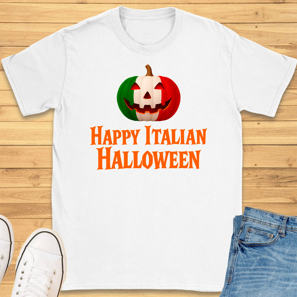 Happy Italian Halloween Pumpkin T-Shirt