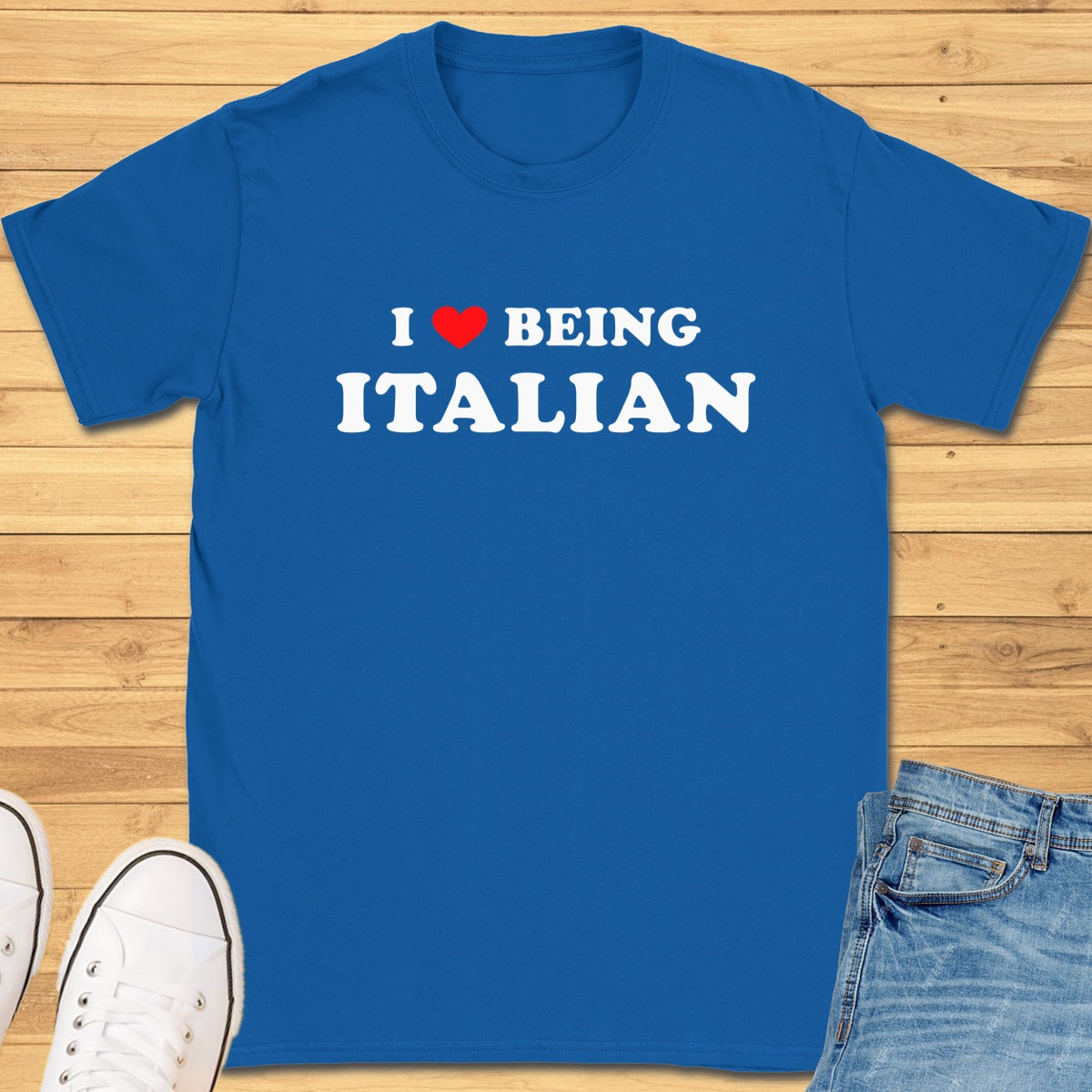 I Love Being Italian T-Shirt - Royal
