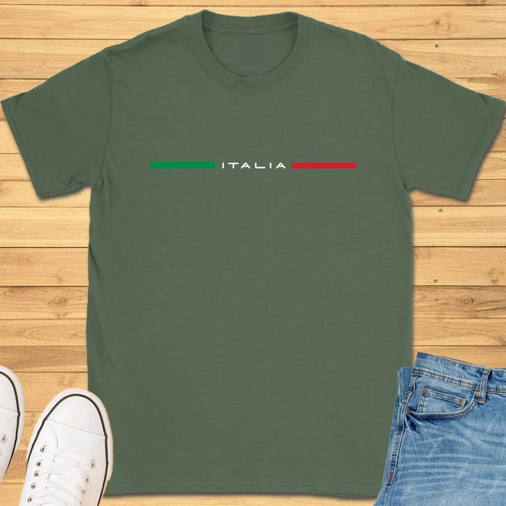 Italia Minimalist Flag T-Shirt