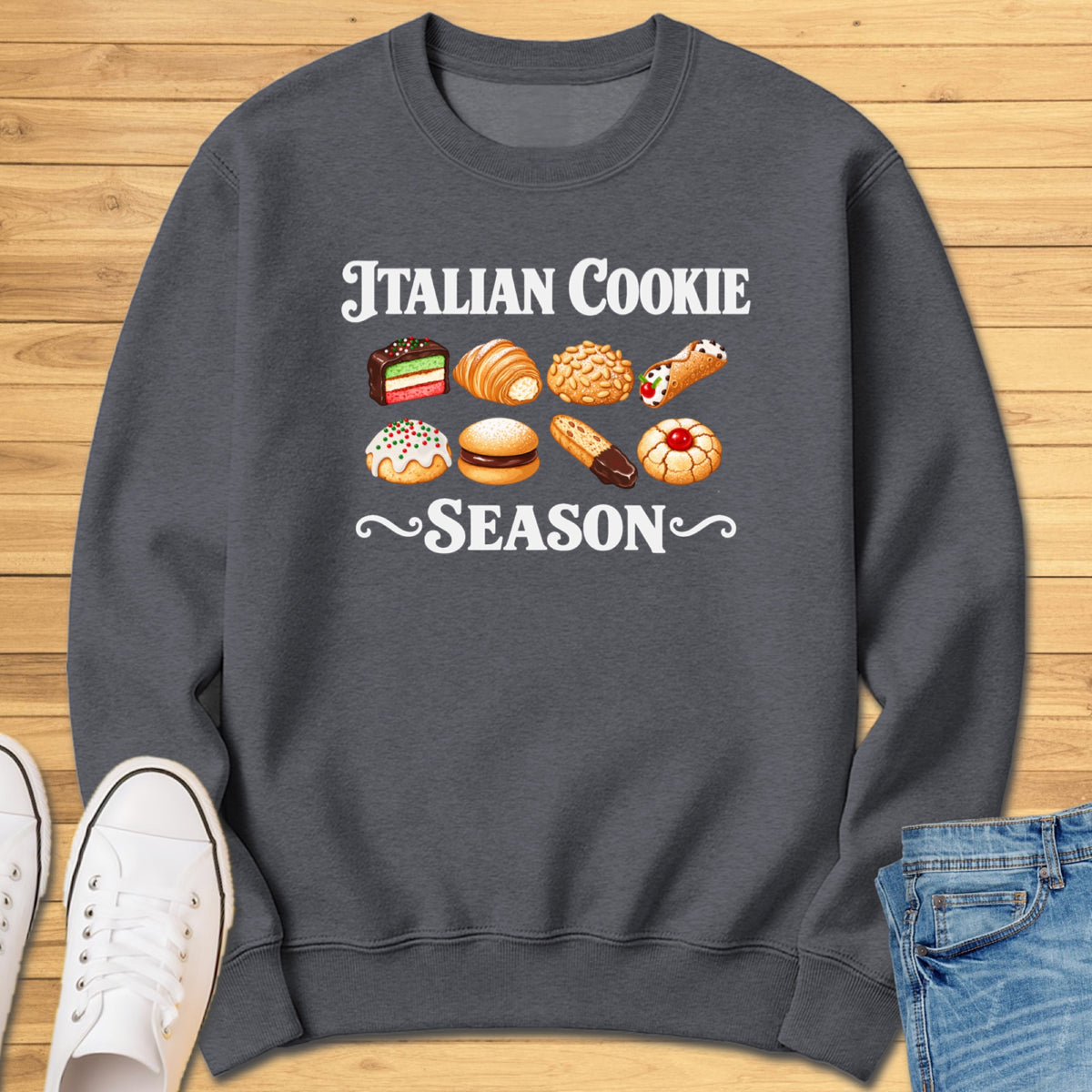 Italian Cookie Season Classics Sweatshirt - Dark Heather