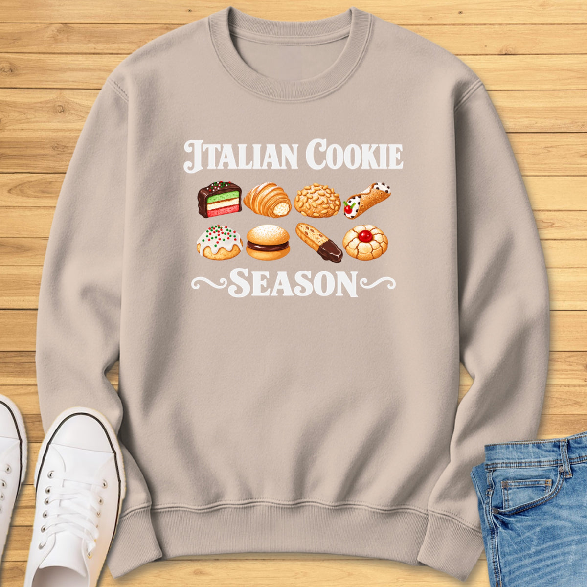 Italian Cookie Season Classics Sweatshirt - Sand