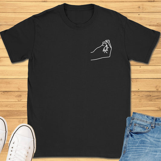 Italian Pinched Fingers Pocket T-Shirt