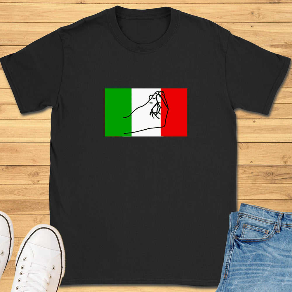 Italian Flag Hand Gesture T-Shirt