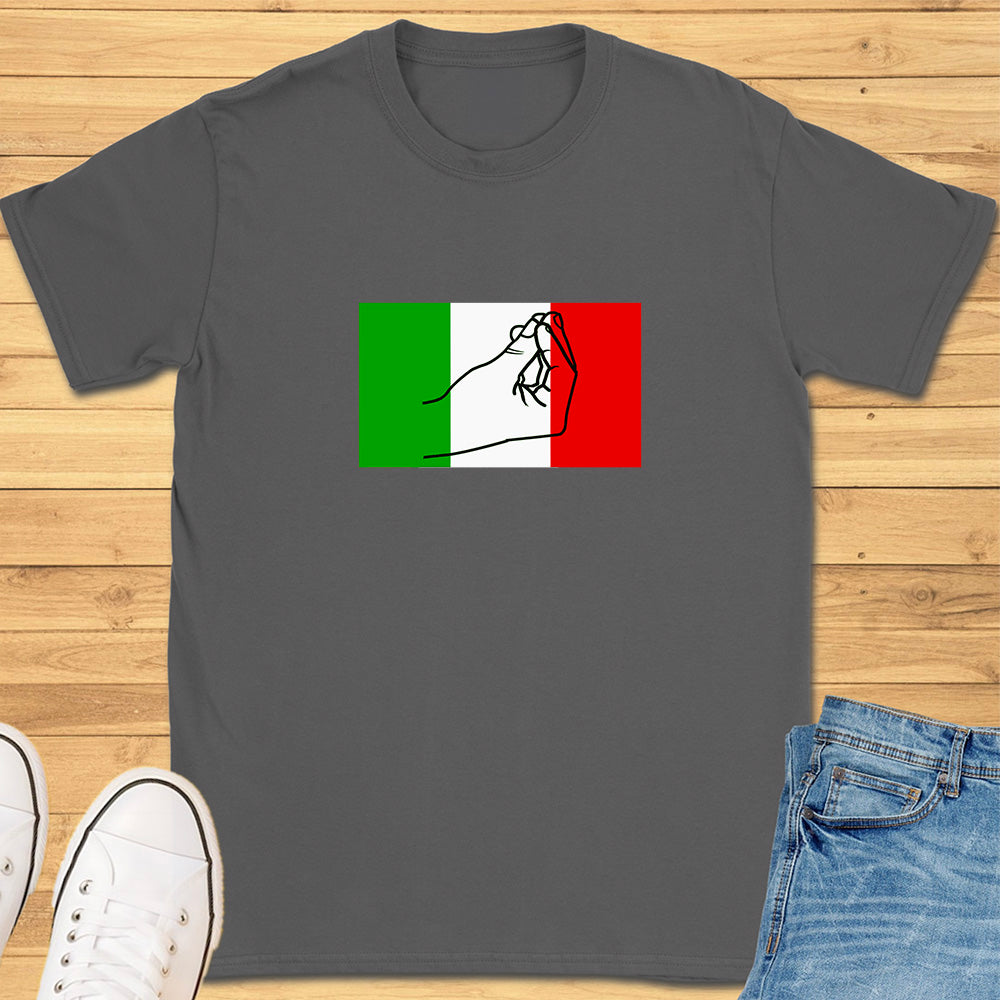 Italian Flag Hand Gesture T-Shirt