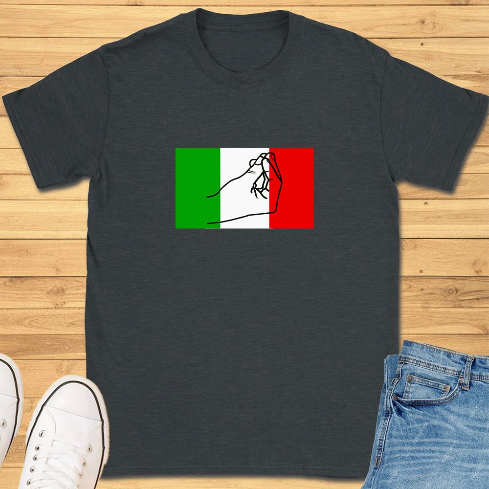 Italian Flag Hand Gesture T-Shirt