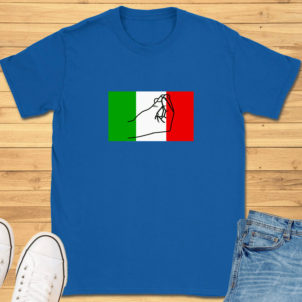 Italian Flag Hand Gesture T-Shirt