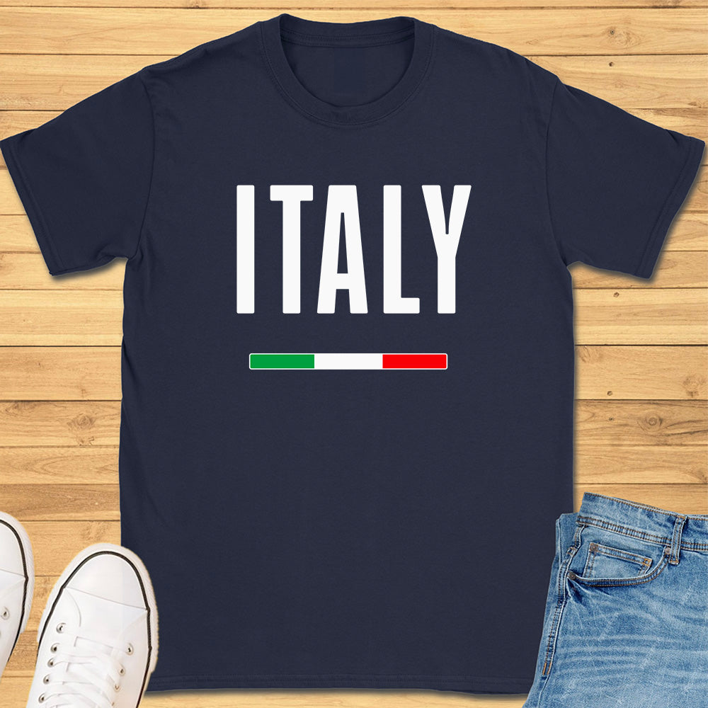 Italy Flag Modern T-Shirt