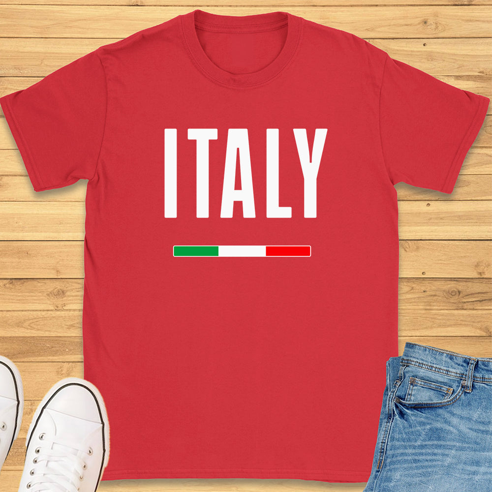Italy Flag Modern T-Shirt