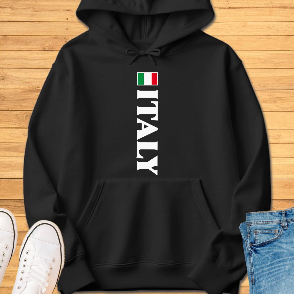 Italy Flag Vertical Hoodie