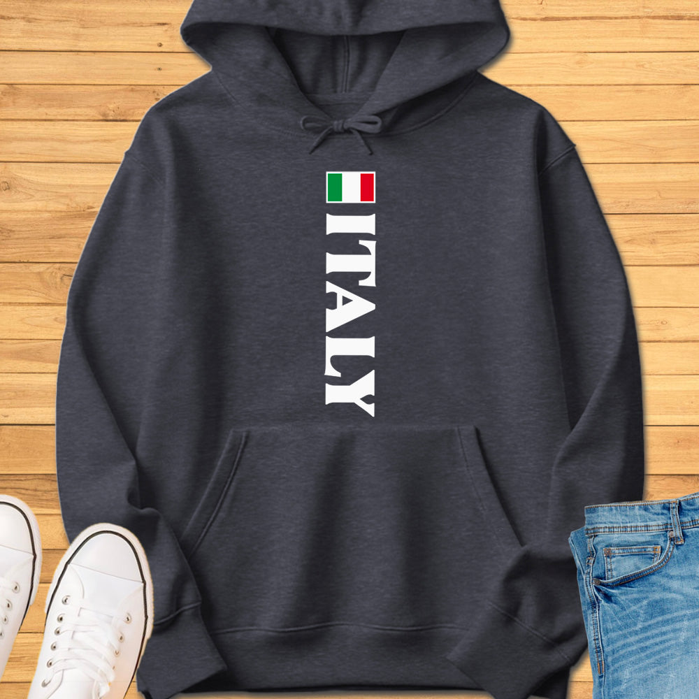 Italy Flag Vertical Hoodie