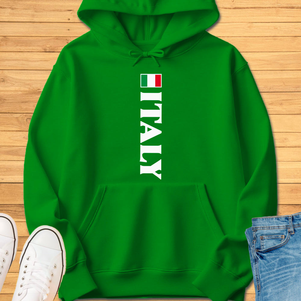 Italy Flag Vertical Hoodie