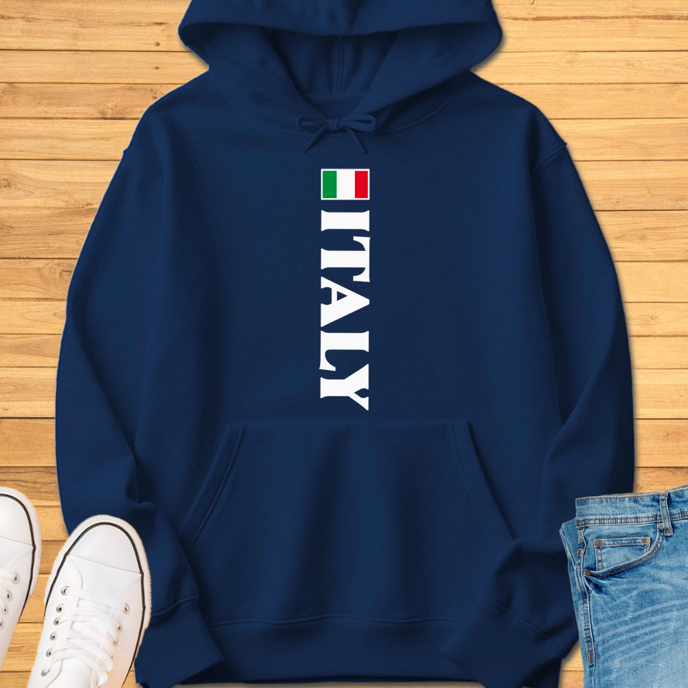 Italy Flag Vertical Hoodie